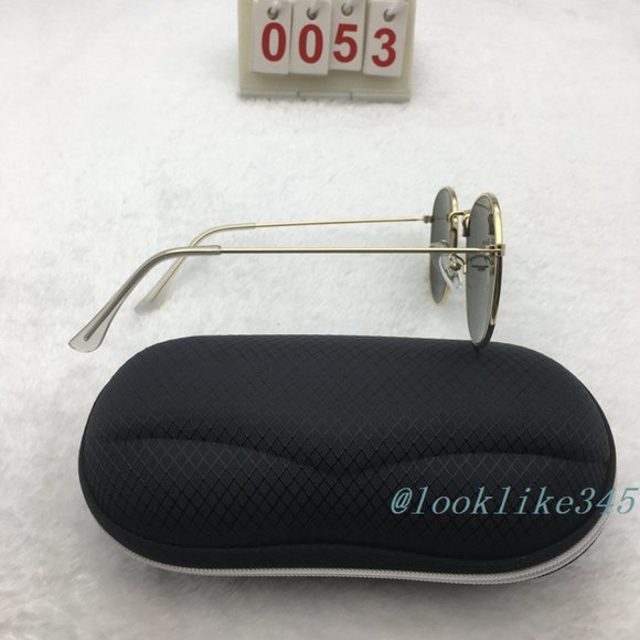 Vintage metallic frame dark green lenses sunglasses - Picture 2 of 4